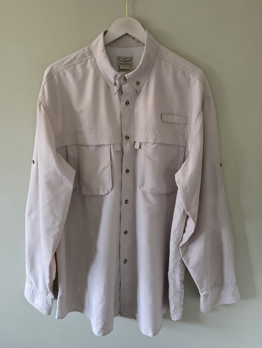 L.L. Bean L Vintage Utility Tactical Button Down Shirt Fishing Gorpcore Hiking